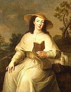 Jean-Baptiste Santerre Portrait de Louise Adeaide d'Orleans Sweden oil painting artist